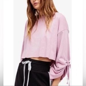 Free People Holala Cropped Sweatshirt
